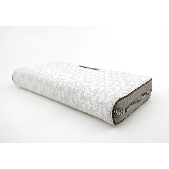 Michael Kors Jet Set Travel Continental Wallet Monogramed MK Logo - Picture 5 of 12